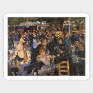 Dance at Le Moulin de la Galette by Pierre Renoir Sticker